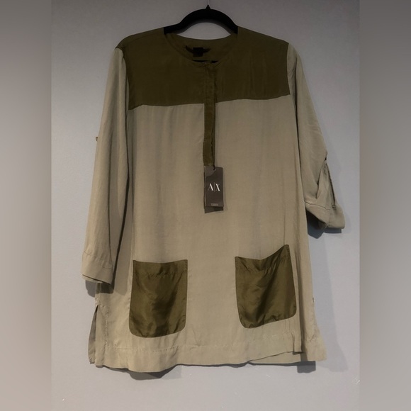 Armani Exchange Olive Green Tunic - Picture 1 of 8